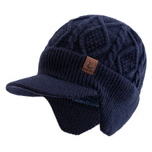 Load image into Gallery viewer, New Unisex Winter Hat Plush Fur Lined Warm Earflap Cap Stylish Soft Beanie Hat Outdoor Thick Ski Sports Knitted Hat