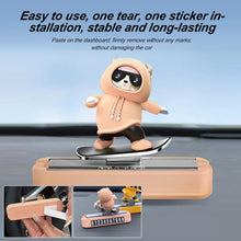 Load image into Gallery viewer, New Dashboard Car Decorations Skateboard Bear Magnetic Parking Number Plate Creative Car Cartoon Interior Interior Accessories
