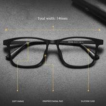 Load image into Gallery viewer, YIMARUILI Men's Square Glasses – Ultra-Light Titanium Optical Frames