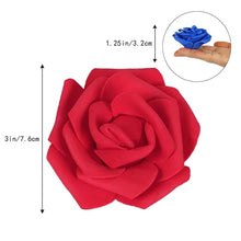 Load image into Gallery viewer, 10/20/50Pcs Artificial Foam Rose Flowers PE Fake Flower for Home Room Dceor Wedding Party Halloween Thanksgiving Christmas Decor