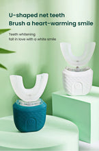 Load image into Gallery viewer, Electric U-Shaped Toothbrush for Adults - Soft-Bristles Teeth Whitening Kit, Oral Care with Auto-Timing & 360° Gum Protection