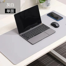Load image into Gallery viewer, Large White PU Leather Mouse Pad – Waterproof Non-Slip Gaming Desk Mat for Keyboard & Computer Setup