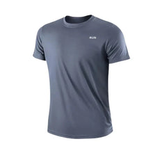 Load image into Gallery viewer, Men's Quick Dry Short Sleeve Gym Running Moisture Wicking Round Neck T-Shirt Training Exercise Gym Sport Shirt Tops Lightweight
