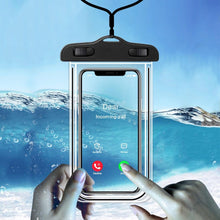 Load image into Gallery viewer, Universal Waterproof Phone Case For iPhone 13 12 11 Pro Max XS Water Proof Phone Bag Cover IP68 Phone Pouch Protector Photos Calls Comfortable Touch Operation Compatible with iPhone