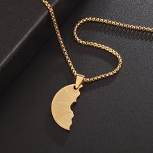 Load image into Gallery viewer, Men\\'s Fitness Barbell Plate Titanium Steel Pendant Necklace Women\\'s Sports Equipment Dumbbell Plate Couple Necklace Jewelry