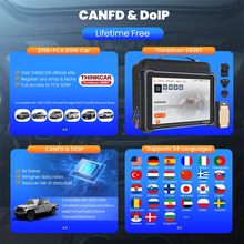 Load image into Gallery viewer, THINKCAR THINKSCAN 689BT Car OBD2 Diagnostic Tool DoIP CAN FD All System 34 Reset ECU Coding Bi-Directional Control Scan Tool