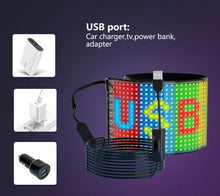 Load image into Gallery viewer, Waterproof LED Matrix Pixel Panel 5VUSB Flexible Addressable DIY Pattern Graffiti Scrolling Text Animation Display Car Bar Decor