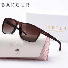 Load image into Gallery viewer, BARCUR Original Trendy White Pink Polarized Sunglasses Lightweight Comfort Square PC Eyewear for Women Sports UVA & UVB Protection Trendy Sun Glasses for Summer
