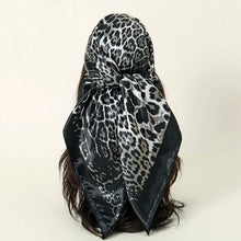 Load image into Gallery viewer, Satin Square Scarf β Elegant 2025 Print Hijab, Shawl & Hair Wrap