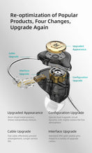 Load image into Gallery viewer, KZ EDX pro In-ear type Earphones Stereo DJ Hi-Fi Bass HIFI Microphone Earplugs Cable speakers reduce noise and detachable cables