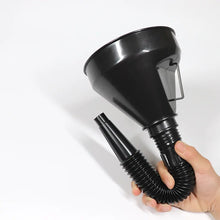 Load image into Gallery viewer, 2 in 1 Plastic Funnel Can Spout For Oil Water Fuel Petrol Diesel Gasoline 2018 New Arrive High Quality Car Accessories Black