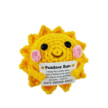 Load image into Gallery viewer, Funny Crochet Emotional Support Coffee Doll With Card Desktop Ornament Handmade Knitted Coffee Dolls Christmas Gifts Home Decor