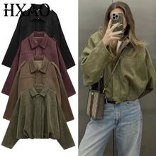 Load image into Gallery viewer, Women’s Suede Bomber Jacket – Cropped Racing Style