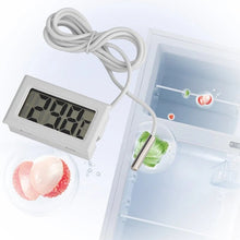 Load image into Gallery viewer, Mini LCD Digital Thermometer with Waterproof Probe Convenient Temperature Sensor for Fish Tank Fridge Aquarium Indoor Outdoor