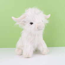 Load image into Gallery viewer, Highland Cow Plush Toy - Adorable Realistic Stuffed Animal with Long Fluffy Hair, Soft Cuddly Gift for Kids, Children & Collecto