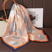 Load image into Gallery viewer, Luxury Satin Silk Square Scarf – Shawl, Hijab & Fashion Wrap 2023