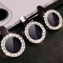 Load image into Gallery viewer, 2023 New Diamond Bling Metal Ring Glass Protective Cap For iPhone 14 13 12 11 Pro Max Mini Camera Lens Circle Protector Paste Tempered Glass Camera Cover Camera Lens Protector