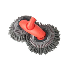 Load image into Gallery viewer, LEIBOO Car Washer Mop Foam Wash Chenille Brush Double Brush Head Roof Window Cleaning Maintenance Three-Section Telescopic Mop