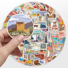 Load image into Gallery viewer, 10/30/50/100PCS World Famous Building Stickers Aesthetic Travel Landmark Decal Graffiti DIY Phone Suitcase Luggage Wall Sticker