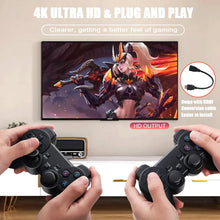 Load image into Gallery viewer, 4K HD Wireless Controllers 40000+ Games 2.4G Arcade Console Support TF Card Expansion TV Mini Game Console Max 256GB for PS1