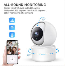 Load image into Gallery viewer, 5MP HD IP Camera Smart Auto Tracking Indoor Baby Monitor Wifi Surveillance Camera Security Home Night Vision Video Two-Way Audio