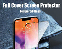 Load image into Gallery viewer, 4Pcs Full Cover Protective Glass For iPhone 14 11 12 13 Pro Max Screen Protector For iPhone X XR Xs Max Tempered Glass Film 9H Tempered Glass Film Case-Friendly Screen Protector For iPhone