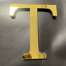 Load image into Gallery viewer, Gold Mirror 3D Letter Wall Stickers – Acrylic Peel & Stick Decor