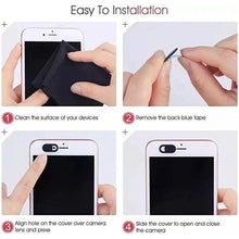 Load image into Gallery viewer, Webcam Cover Shutter Magnet Slider Plastic Camera Cover for IPad Tablet Web Laptop Pc Camera Mobile Phone Lenses Privacy Sticker