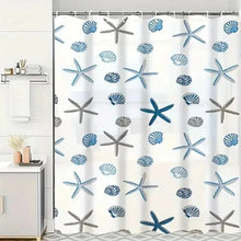 Load image into Gallery viewer, Patterned Waterproof Shower Curtain – PEVA Bathroom Partition & Decor