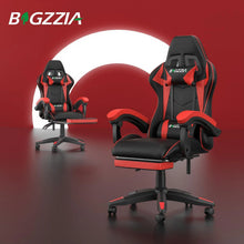 Load image into Gallery viewer, Gaming Chair with Footrest Gamer Chairs Ergonomic with Lumbar Cushion Headrest Gaming Chair Height Adjustable Computer Chair
