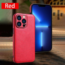 Load image into Gallery viewer, Luxury PU leather Phone Case For iPhone 14 13 Pro Max 12Pro 11Pro Max 13 12 Pro XS MAX XR X SE 7 8 plus Fashion Back Cover Leather Back Case for iPhone 14 Pro Shockproof Cover for iPhone
