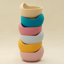 Load image into Gallery viewer, Mamaplan 3PCS Baby Silicone Feeding Set Suction Bowl Spoon Fork