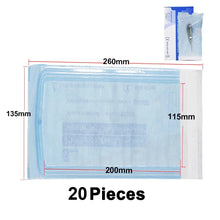 Load image into Gallery viewer, 20/15pcs Self-sealing Sterilization Pouches Bags Disposable Medical-grade Storage Bags Dental Makeup Piercing Tattoo Accessories