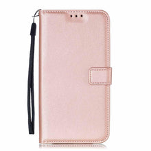 Load image into Gallery viewer, Solid Color Leather Wallet Case For iPhone 14 XS MAX 11 Pro 12 mini 13 Flip Cover Card Slot Mobile Phone Case Wallet Mobile Phone Case Leather Flip Case Wallet Colorful Protective Case