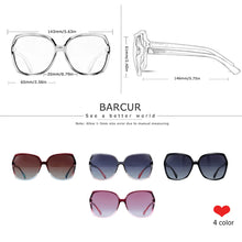 Load image into Gallery viewer, BARCUR Oversized Square Polarized Sunglasses for Women – Fashion Gradient Lens Summer Eyewear with UV400 Protection – Lightweight PC Comfortable Frame Trendy Street Style Shades for Summer Shopping Beach & Travel
