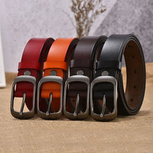 Load image into Gallery viewer, Women's strap casual all-match Women brief genuine leather belt women strap pure color belts Top quality jeans belt WH001