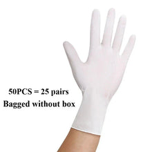 Load image into Gallery viewer, White Nitrile Disposable Gloves – Powder-Free, Latex-Free Household Use