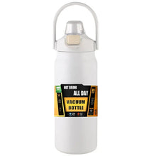 Load image into Gallery viewer, Stainless Steel Insulated Water Bottle with Straw (40oz) | Keeps Drinks Cold for 24 Hrs & Hot for 8 Hrs | Leakproof Vacuum Flask for Sports & Travel