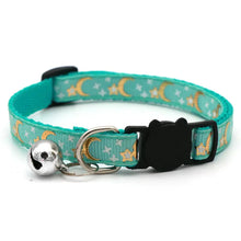 Load image into Gallery viewer, Cat Collar with Bell โ Adjustable Star & Moon Pet Necklace