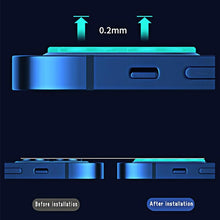 Load image into Gallery viewer, 2pcs Tempered Glass for IPhone 14 Pro Max Plus Screen Protectors for IPhone14 13 Pro 13 Mini X XR Xs Max Se 2022 Camera Lens Lens Protectors Luminous Ring Glass for iPhone