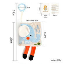 Load image into Gallery viewer, Montessori Cloth Busy Box Animal Tissue Toy