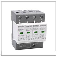 Load image into Gallery viewer, AC SPD Surge Protection 2P 3P 4P 10〜20KA/20〜40KA /30KA〜60KA House Lightning Protector Low-Voltage Arrester Protective Device