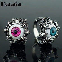 Load image into Gallery viewer, Unisex Women's Men's Punk Eyes Claw Biker Gothic Fashion Ring Size 8 9 10 11 J026
