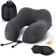 Load image into Gallery viewer, U Shaped Memory Foam Neck Pillows Soft Slow Rebound Space Travel Pillow Massage Neck Cervical Healthcare Bedding Drop Shipping