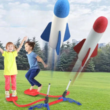 Load image into Gallery viewer, Kids Outdoor Rocket Launcher – Air-Powered Foot Pump Soaring Toy