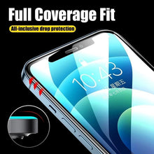 Load image into Gallery viewer, 9D Full Cover Glass Screen Protector for IPhone 11 Pro Max 14 12 X s XS XR Tempered Glass on IPhone 13 Mini 7 8 6S Plus SE Film Tempered Glass Screen Protector Compatible for iPhone