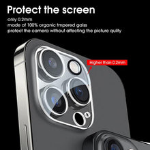 Load image into Gallery viewer, 4pcs Tempered Glass Camera Lens Protector Guard For IPhone 14 13 12 11 Pro Max Camera Protector Full Cover Protective Glass Transparent Rear Camera Film for IPhone 14 Pro Max