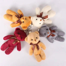 Load image into Gallery viewer, 12pcs Mini Teddy Bear Plush Toys – Soft Keychain & Party Gift Dolls