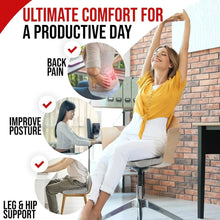 Load image into Gallery viewer, Ergonomic Memory Foam Office Cushion - Hemorrhoid & Chair Support for Long Sitting