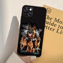 Load image into Gallery viewer, Cartoon German Shepherd Phone Case MAsk Dog Case For iPhone 13 12 Mini 11 14 Pro Max 6S 8 7 Plus SE 2022 2020 X XS Max XR Back Cover Poodle Dog Phone Case Compatible with iphone